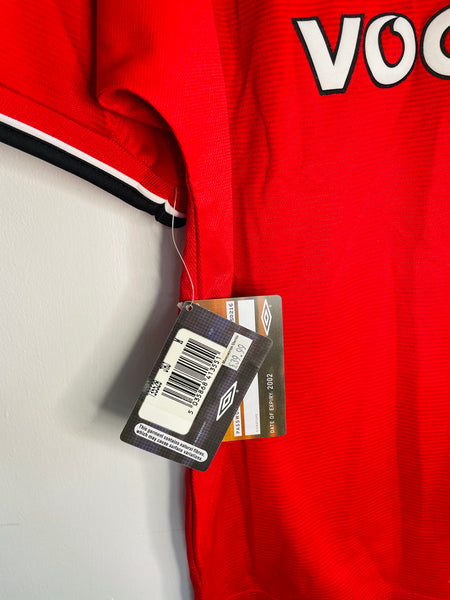 BNWT 2000-02 Manchester United Home Shirt | Sheringham #10 | BNWT Mint | M