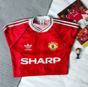 1990-92 Manchester United Home Shirt | Robson #7 | Mint | Medium