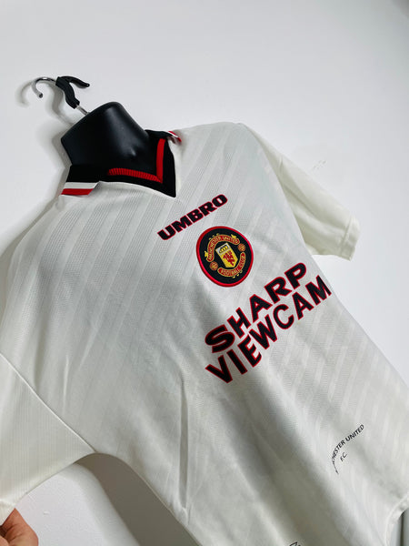 1996-97 Manchester United Away Shirt Beckham #10 | Very Good | XL