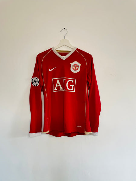 2006-07 Manchester United Home Shirt Longsleeve | Ronaldo #7 | Very Good | S