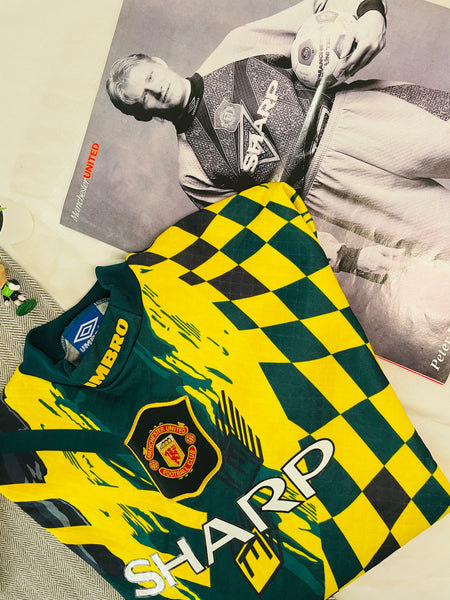 1994-96 Manchester United Goalkeeper Full Kit | Schmeichel #1 | Mint | L