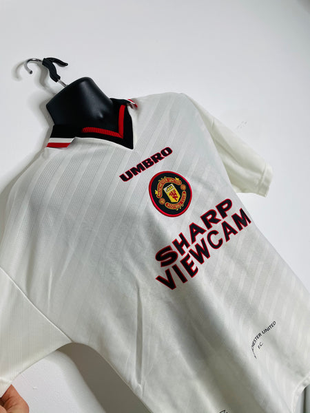 1996-97 Manchester United Away Shirt Cantona #7 | Very Good | L