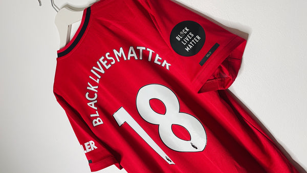 2019-20 Manchester United Treble Anniversary Home 'Black Lives Matter' Shirt | Fernandes #18 | BNWT | M