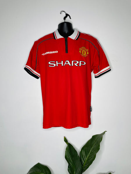 1998-2000 Manchester United Home Shirt Keane #16 | Mint | L