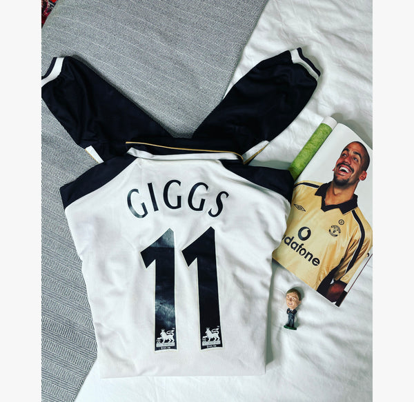 2001-02 Manchester United Longsleeve Third Reversible Centenary Shirt Giggs #11 | Good | XXL