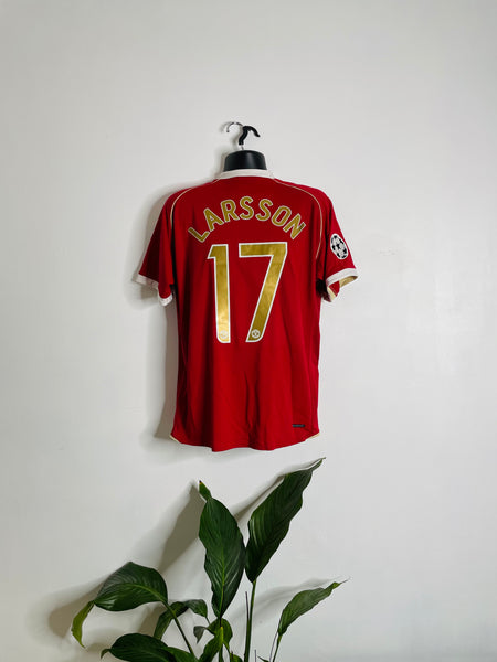 2006-07 Manchester United Home Shirt Larsson #17 | Good | XL