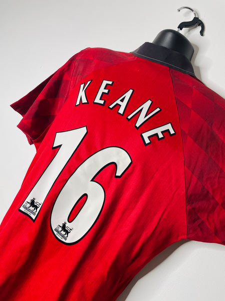 1996-98 Manchester United Home Shirt | Keane #16 | Good | L