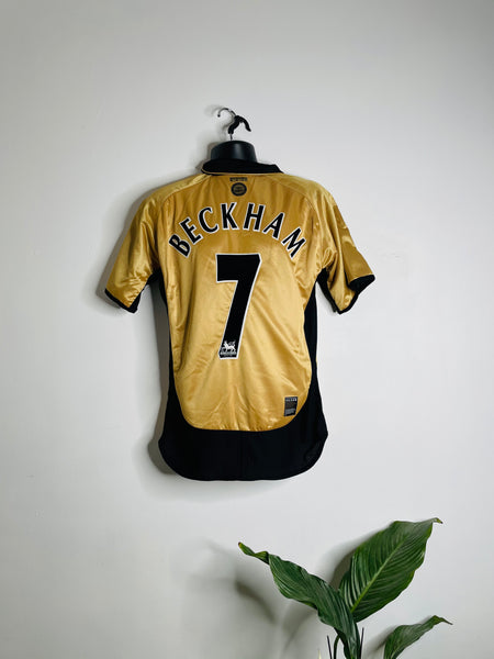 2001-02 Manchester United Third Reversible Centenary Shirt | Beckham #7 | Mint | Medium