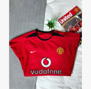 2002-04 Manchester United Home Shirt | Fair | XL