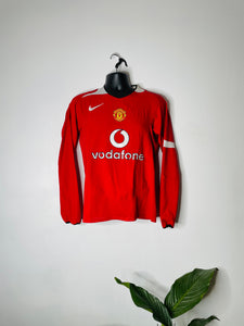2004-06 Manchester United Home Shirt Longsleeve | Ronaldo #7 | Mint | Large