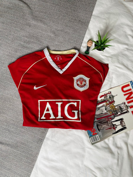 2006-07 Manchester United Home Shirt Longsleeve | Ronaldo #7 | Good | M