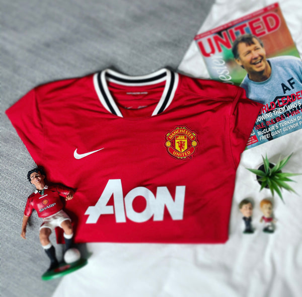 2011-12 Manchester United Home Shirt Longsleeve Pogba #42 | Mint | XL
