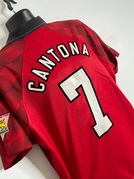 1996-98 Manchester United Limited Edition FA Cup Home Shirt Cantona #7 | Mint | L