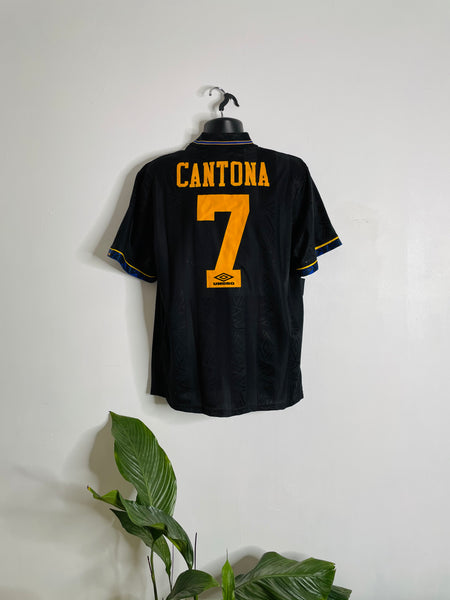 1993-95 Manchester United Away Shirt Cantona #7 | Good | L