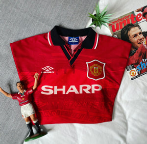 1994-96 Manchester United Home Shirt | Kanchelskis #14 | Mint | L
