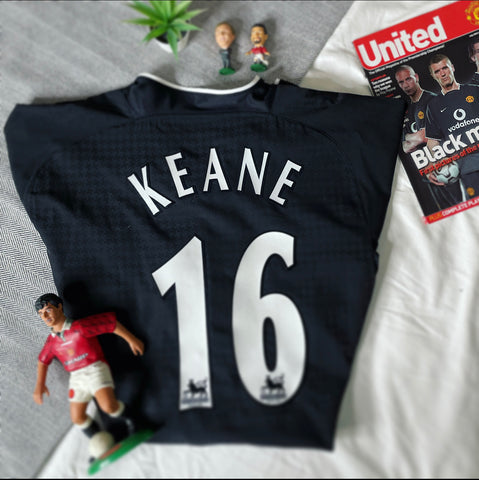 2003-05 Manchester United Away Shirt | Keane #16 | Mint | XL