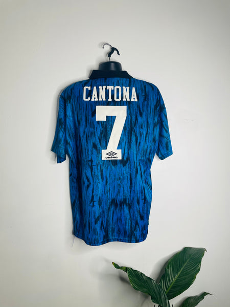 1992-93 Manchester United Away Shirt | Cantona #7 | Very Good | Large