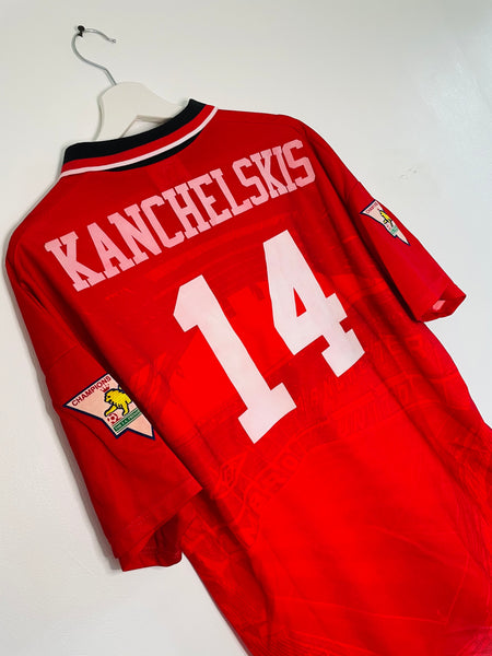 1994-96 Manchester United Home Shirt | Kanchelskis #14 | Mint | L