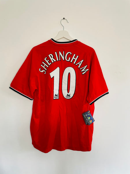 BNWT 2000-02 Manchester United Home Shirt | Sheringham #10 | BNWT Mint | M