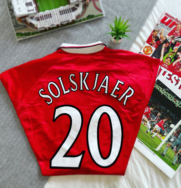 1997-99 Manchester United European ‘Treble’ Shirt | Solskjaer #20 | Mint | XXL