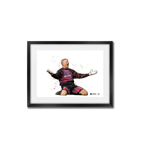 'Icons' Vintage Manchester United Framed Art - 90's Peter Schmeichel